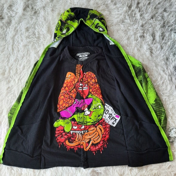 Zombie Zip Up Sweater - Picture 2 of 4